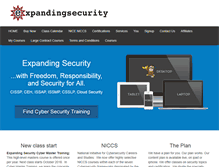 Tablet Screenshot of expandingsecurity.com
